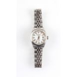 Property of a lady - a lady's Rolex Oyster Perpetual Date stainless steel cased wristwatch, circa