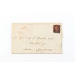 Property of a lady - stamps - an 1840 1d black ('penny black') entire, 4 margins, 2nd January