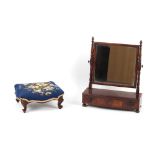 Property of a lady - an early 19th century George IV mahogany rectangular swing-frame toilet
