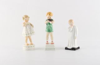 Property of a lady - a Royal Worcester figure - 'Friday's Child'; together with another Royal