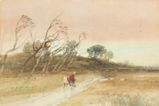 Property of a lady - English school, late 19th / early 20th century - AUTUMN LANDSCAPE WITH