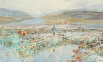 Property of a lady - G.D. Smith (late 19th / early 20th century) - FIGURES IN A LANDSCAPE -