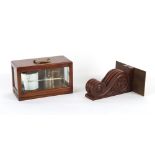 Property of a gentleman - a mahogany cased barograph, by Short & Mason, London, the case 12.2ins. (