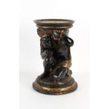 Property of a lady - a late 19th century Venetian carved & painted wood Blackamoor table or stand,