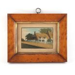 Property of a gentleman - a 19th century sand picture entitled 'Little Jane's Cottage / Brading I.