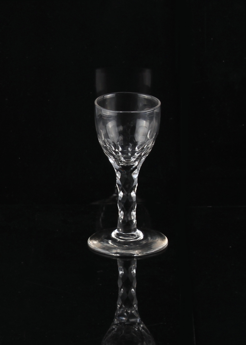 Property of a lady - a 19th century Bohemian amber flashed glass goblet, 6.2ins. (15.7cms.) high; - Image 2 of 3