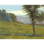 Property of a deceased estate - Attilio Zanchelli (1866-1946) - LANDSCAPE WITH SHEPHERD AND