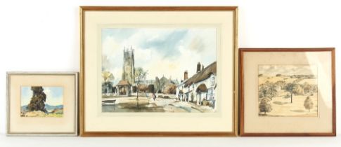 Property of a gentleman - Malcolm Fry - WILTON HOUSE - watercolour, 8.7 by 9.85ins. (22 by