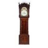 Property of a lady - a good architectural cased longcase clock, the case in the manner of Gillows of