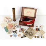 Property of a gentleman - a quantity of assorted militaria & military related ephemera, including