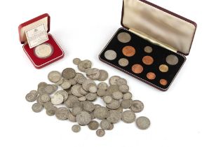 Property of a deceased estate - coins - a quantity of pre-1947 GB silver coinage, half crowns,