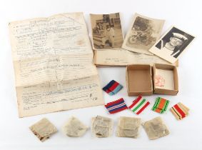 Property of a gentleman - the group of five WWII military medals awarded to JX 285947 Norman John