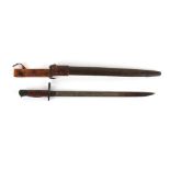 Property of a lady - a First World War or Great War American U.S. Army bayonet by Remington, dated