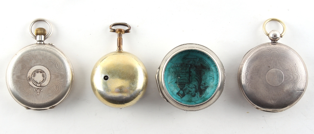 The Henry & Tricia Byrom Collection - six assorted pocket watches including a pair cased example and - Image 3 of 3