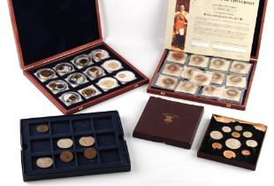 Property of a gentleman - coins - a boxed 1951 Festival of Britain 10-coin set, the box hinge