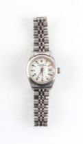 Property of a lady - a lady's Rolex Oyster Perpetual Date stainless steel cased wristwatch, circa