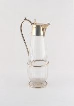 Property of a gentleman - a late Victorian silver mounted claret jug, Maxfield & Sons, London