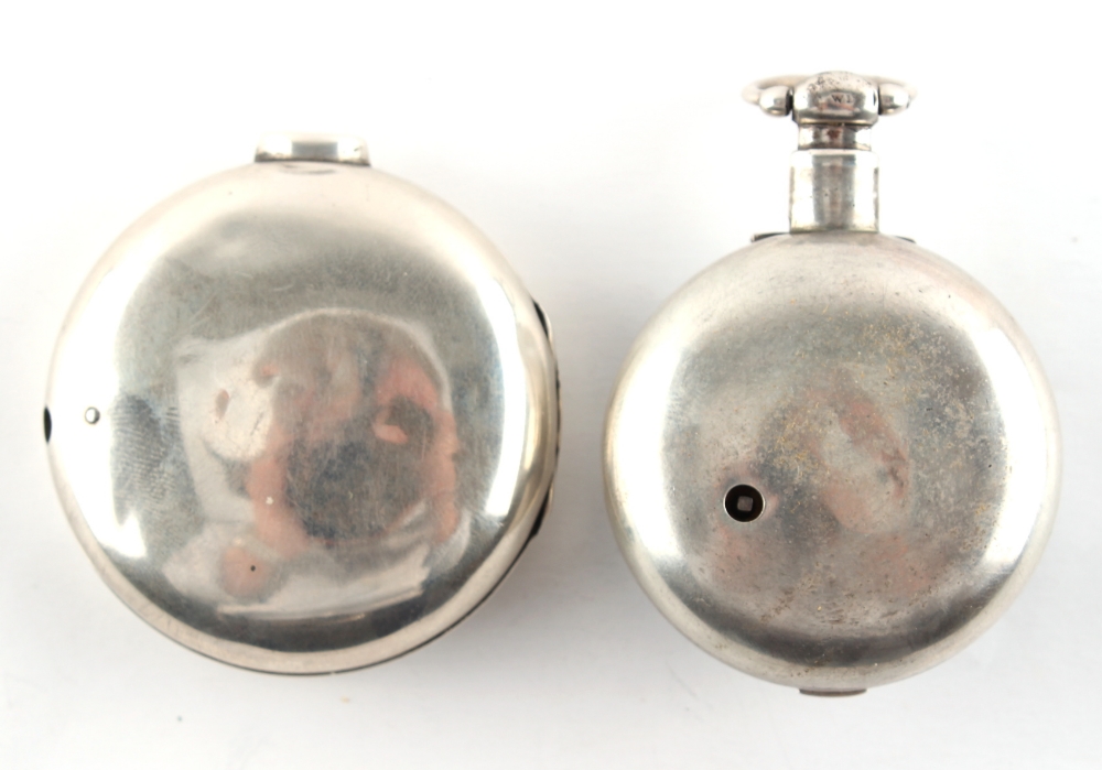 The Henry & Tricia Byrom Collection - a William IV silver pair cased pocket watch, the verge - Image 2 of 3