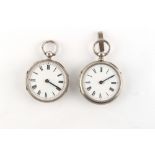 The Henry & Tricia Byrom Collection - a late Victorian silver cased pedometer, London 1896, 42mm