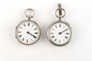 The Henry & Tricia Byrom Collection - a late Victorian silver cased pedometer, London 1896, 42mm