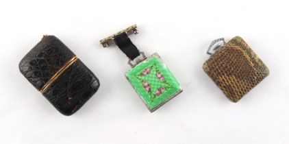 The Henry & Tricia Byrom Collection - three purse watches, the cases with defects but all appear