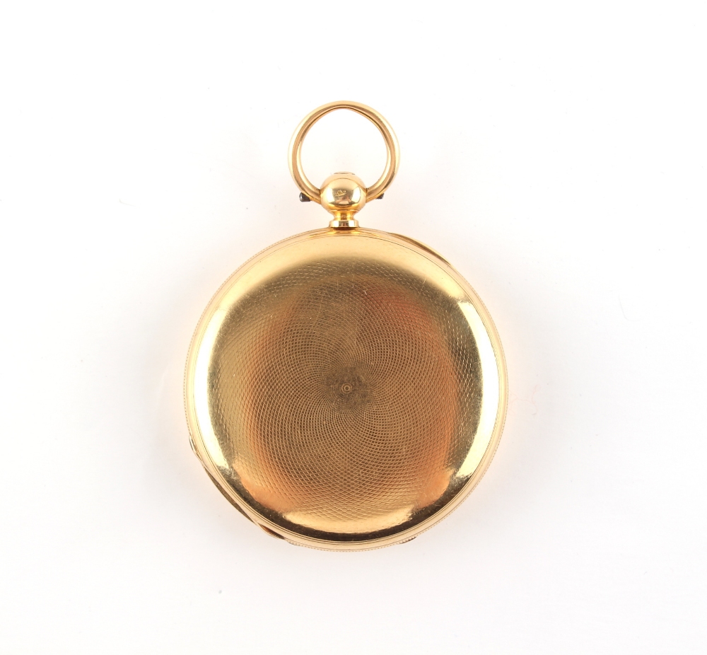 Property of a lady - a Victorian 18ct gold hunter cased pocket watch, the dust cover also hallmarked - Image 2 of 5