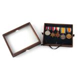 Property of a lady - a group of three First World War or Great War military medals awarded to 9721