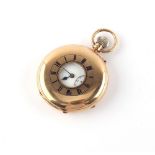 Property of a gentleman - a 9ct gold half hunter cased pocket watch, by J.W. Benson, London, keyless