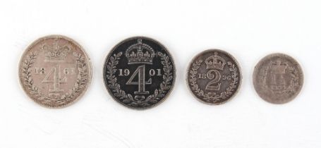 Property of a deceased estate - a coin collection - an 1834 King William IV threehalfpence (one
