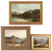 Property of a gentleman - Allom (late 19th / early 20th century British) - A RIVER LANDSCAPE WITH