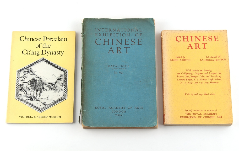 A soft-back book 'Catalogue of the International Exhibition of Chinese Art' at The Royal Academy