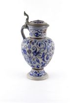 Property of a gentleman - a late 19th / early 20th century German salt-glazed stoneware ewer, with