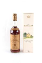 Property of a lady - Scotch whisky - The Macallan 10 Years Old Single Highland Malt Scotch Whisky,