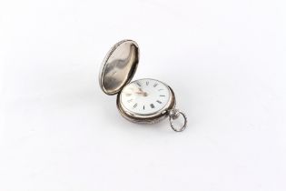 Property of a gentleman - a George IV silver full hunter cased pocket watch, the verge fusee