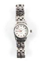 Property of a lady - a lady's Omega Seamaster stainless steel wristwatch on matching Omega stainless