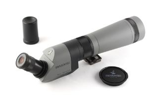 Property of a lady - a Swarovski AT 80 HD spotting scope or telescope, with 20-60x eyepiece, in soft