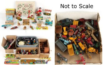 A large quantity of assorted toys including a 1940's American Unique Art Manufacturing Co. 'Li'l