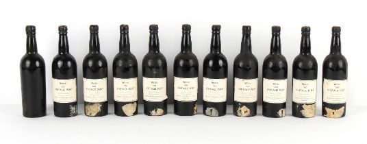 Property of a gentleman - wines & spirits - Warre's Vintage Port, 1960, eight bottles with levels