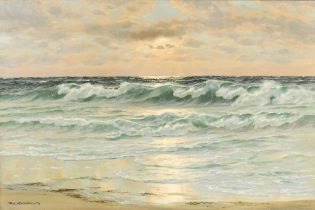 Property of a lady - Patrick Von Kalckreuth (1892-1970) - SEASCAPE - oil on canvas, 24 by 36ins. (61