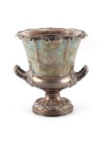 An early 19th century Old Sheffield Plate wine cooler, of fluted campana form, by Matthew