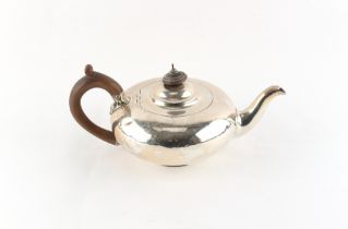 Property of a lady - a William IV silver teapot, of squat form, Paul Storr, London 1832, fully