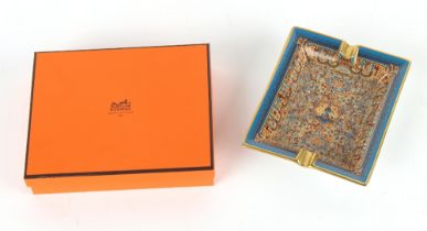 Property of a deceased estate - Hermes, Paris - 'Les Jardins D'Armenie' - a porcelain rectangular