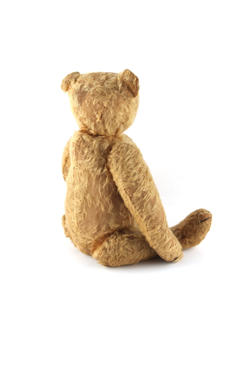 Property of a lady - an early 20th century teddy bear, circa 1905, with worn mohair, long muzzle & - Image 3 of 3