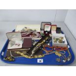 A Mixed Lot of Assorted Costume Jewellery, including coral necklace, bracelets, chains, vintage