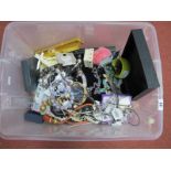 A Quantity of Modern Costume Jewellery, including bangles, beads, necklaces, etc:- One Box.