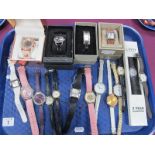 A Collection of Modern Ladies Wristwatches, including Rocawear (boxed), Playboy, Radley, Sekonda,