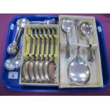 Boxed Sets of Plated Spoons, etc :- One Tray