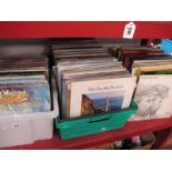 Three Boxes Containing a Quantity of LPs Artists Include, Doobie Brothers, Rick Wakeman, Beach Boys,