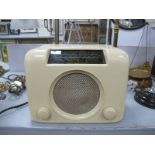 A Cream Bakelite Bush Radio, type DAC 90A.