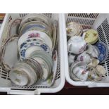 Czech Teapot, large quantity of plates, other ceramics:- Two Baskets.